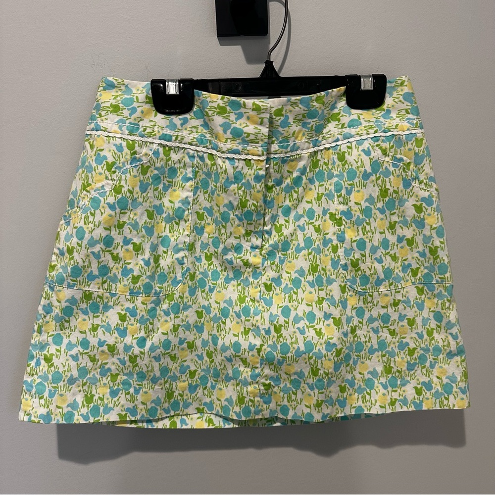 Lilly Pulitzer Vintage White Label Floral Tulip Skort - Size 4